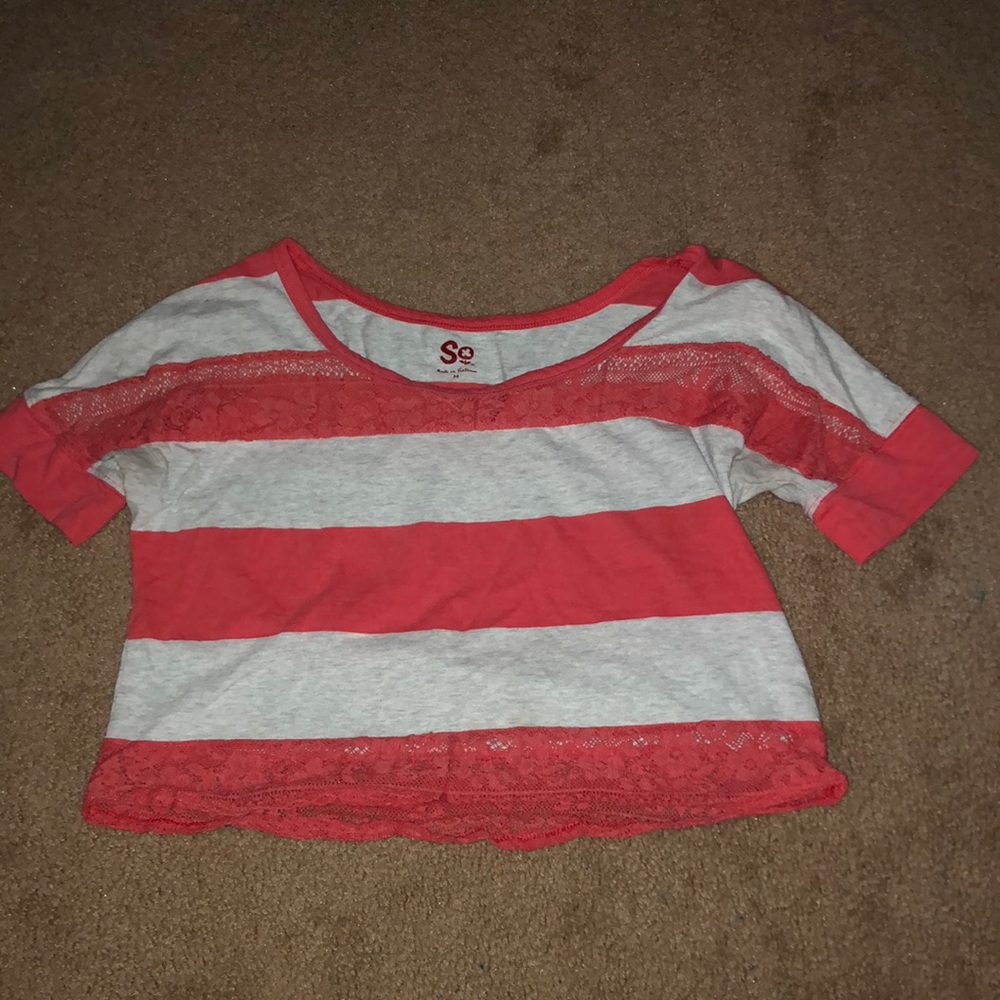 Women’s Striped Crop Top